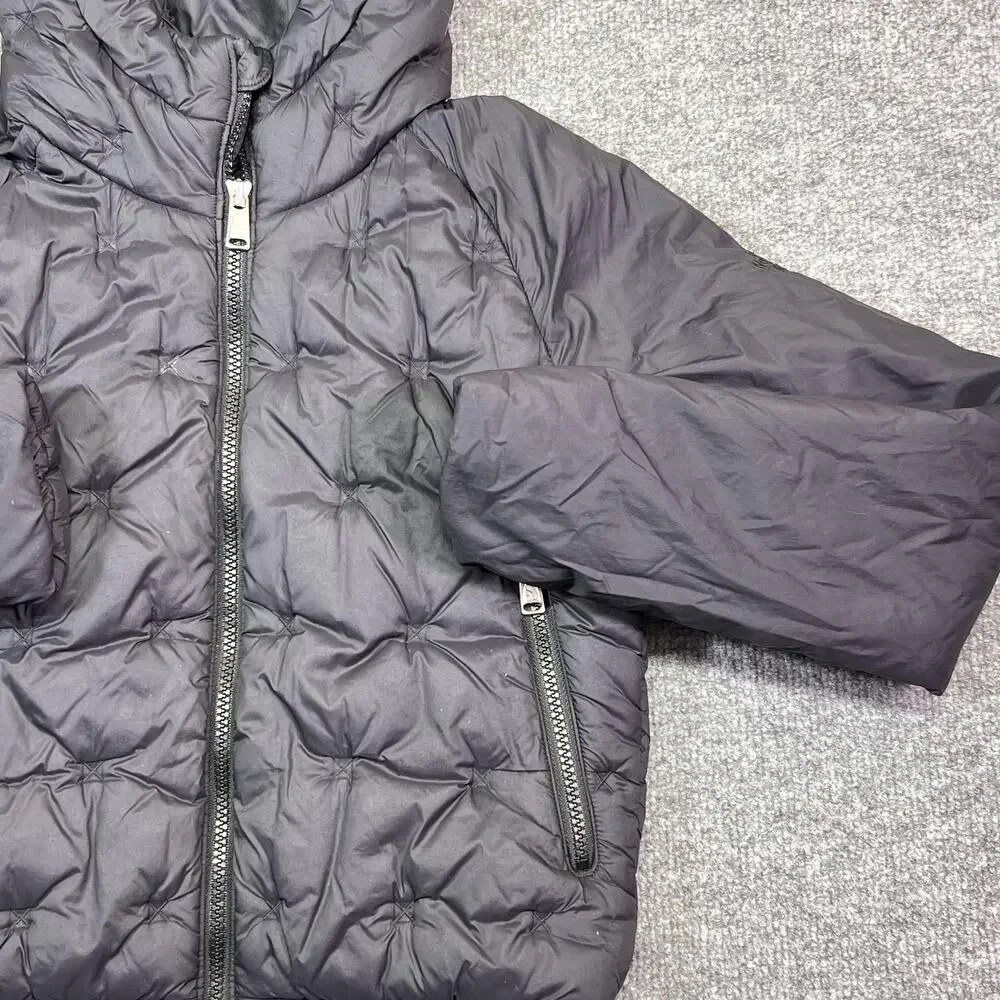 The North Face Puffer Jacket Girls M (10/12) Black Hooded Insulated Winter